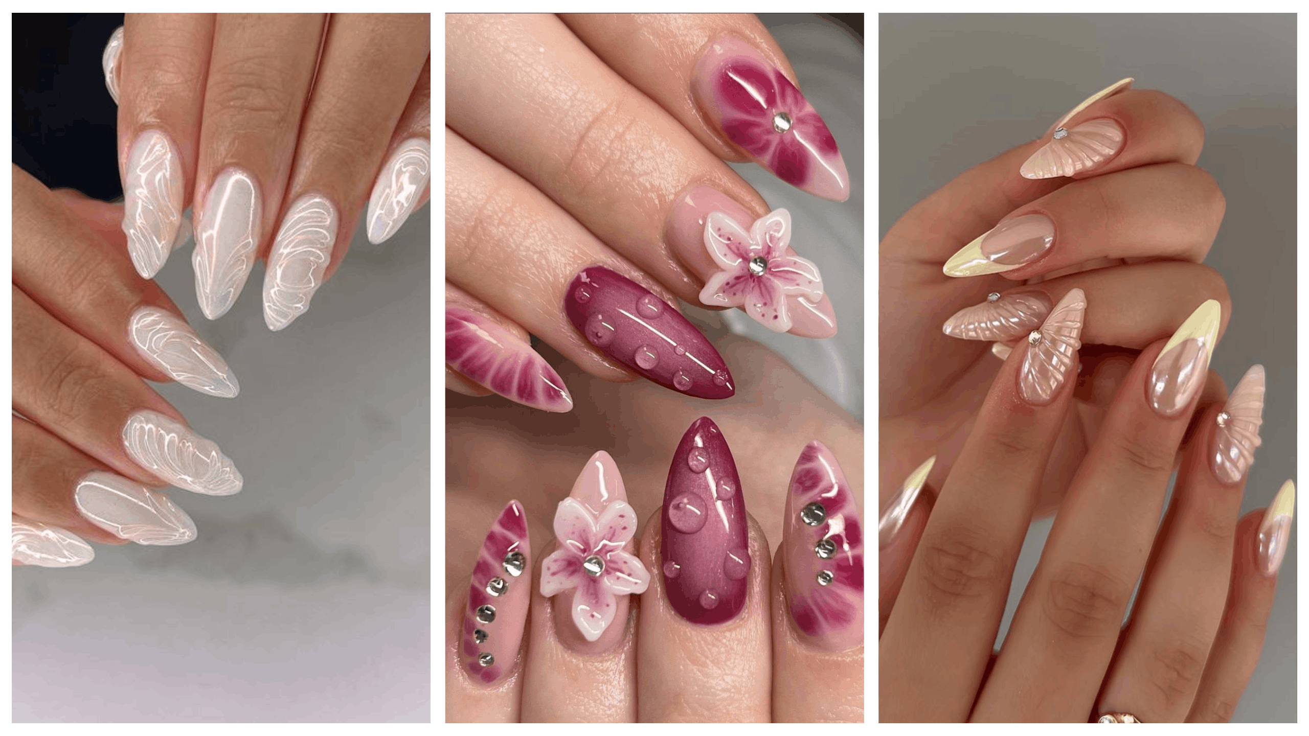 Inspiration pour le nail art 3D