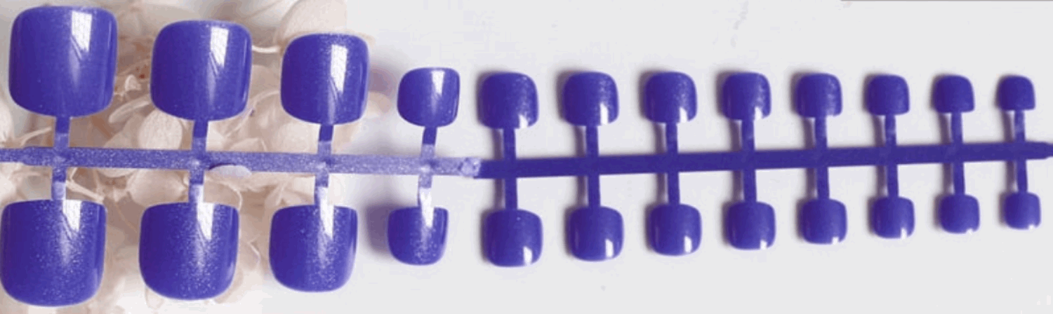 Faux ongles pour pieds - Violet Press On Nails