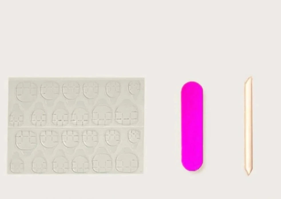 Faux Ongles de Noël Rouges à Flocons Press On Nails