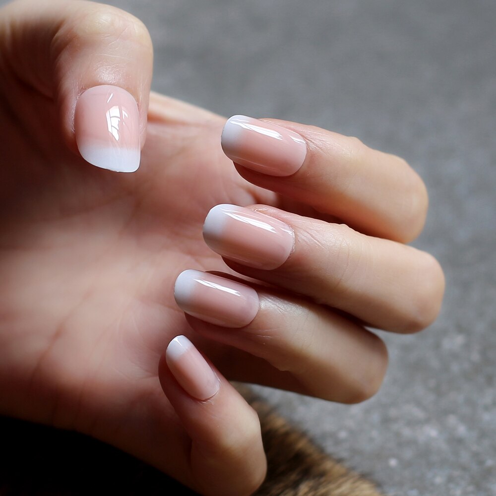 Faux Ongles French Fine Press On Nails