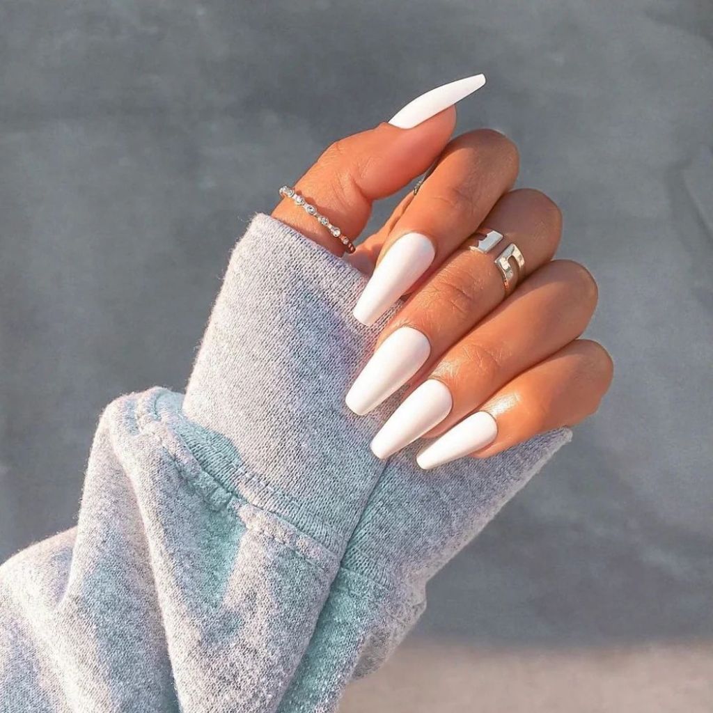 Faux ongles blanc