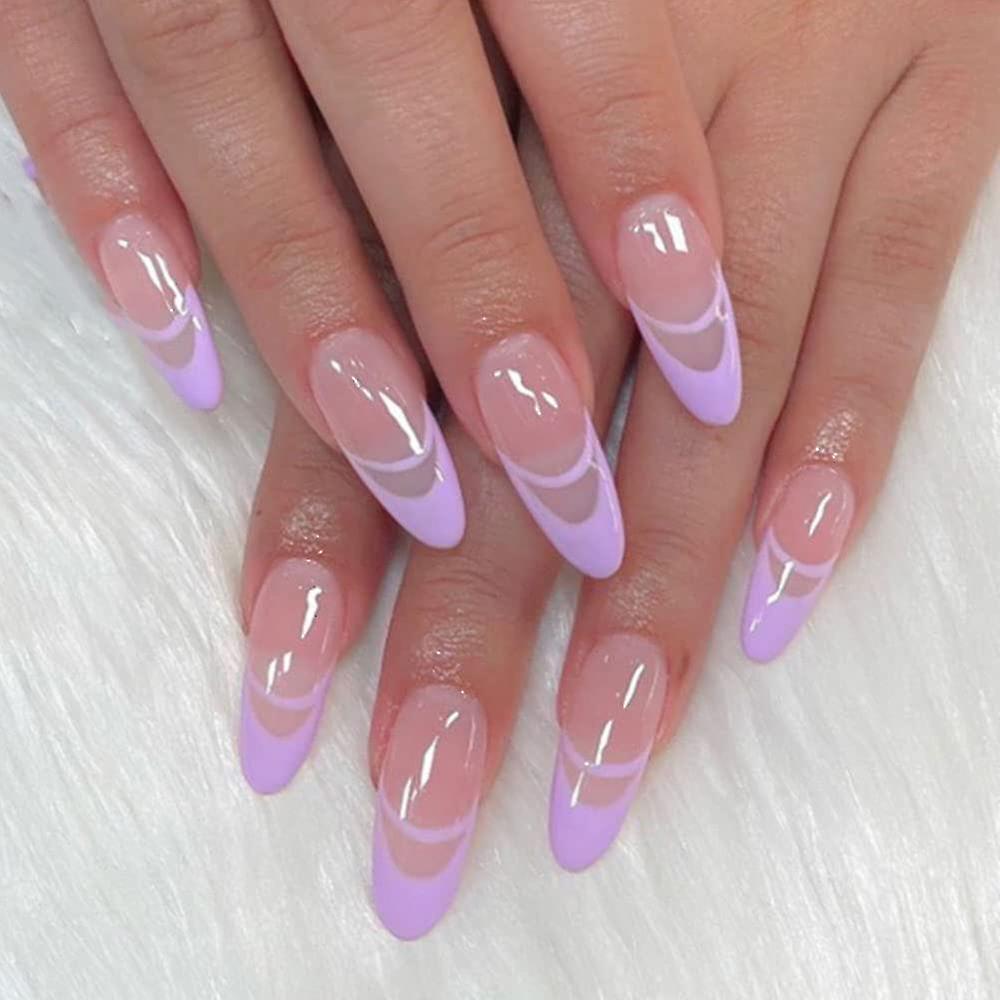 Faux ongles violet de Press on Nails