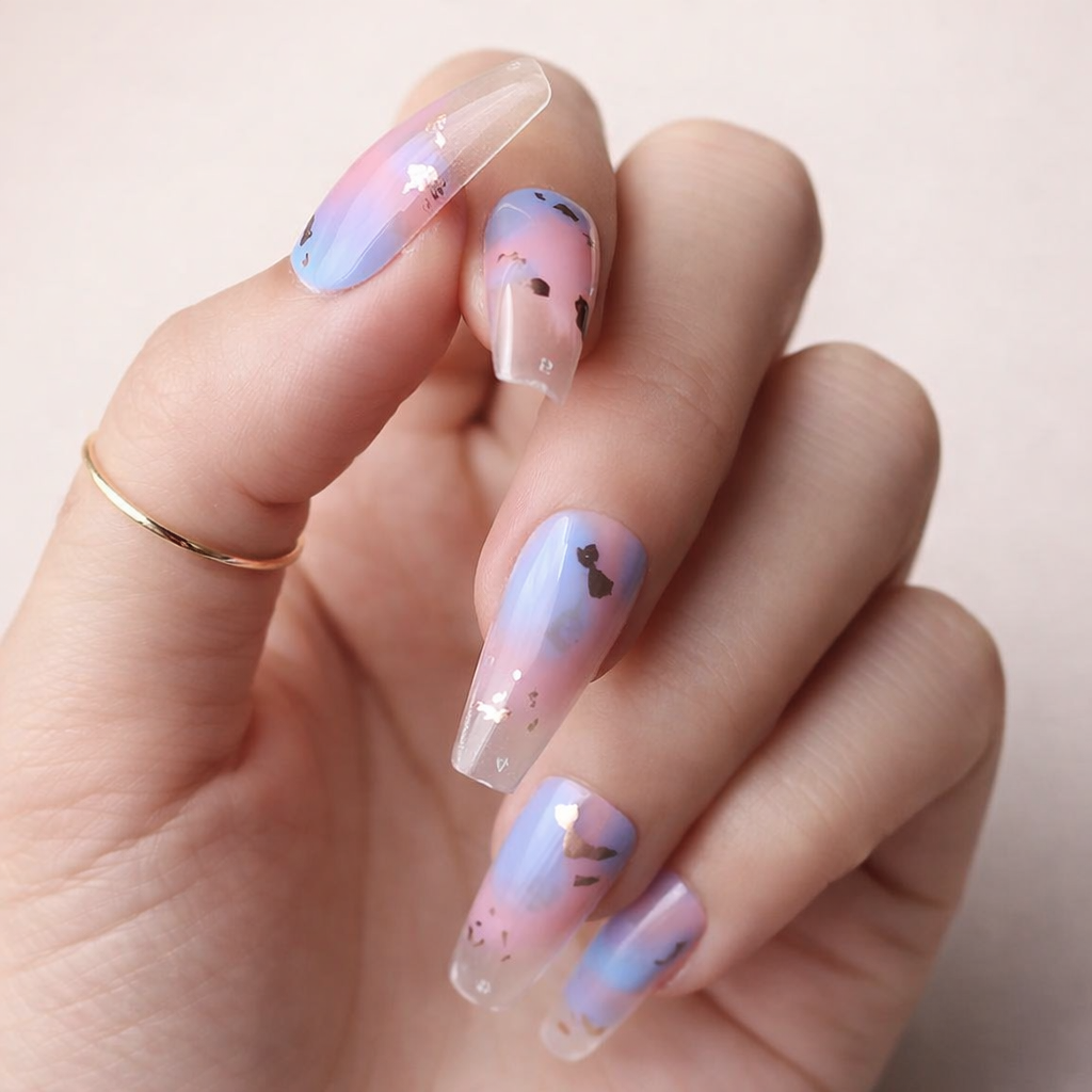 Faux ongles pastel