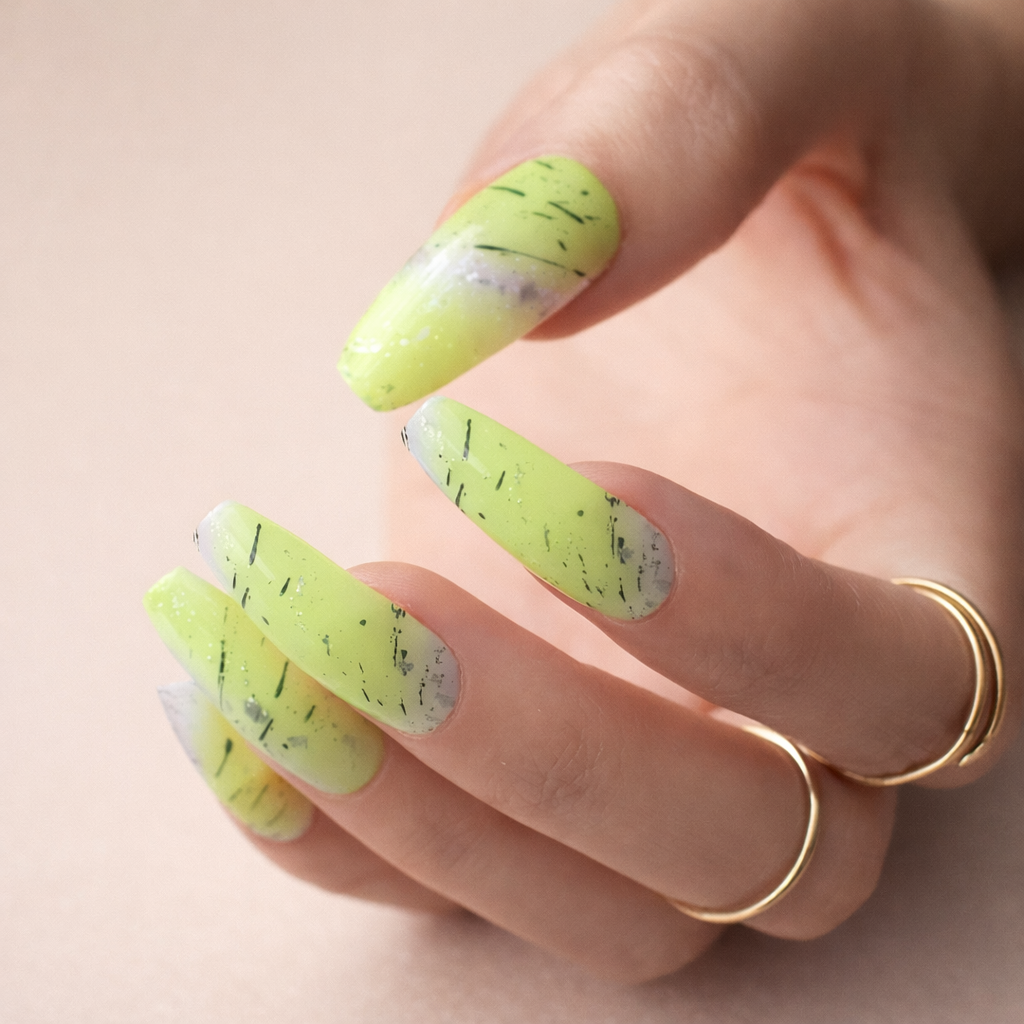 Faux Ongles Fluo Ballerine Longs Press On Nails