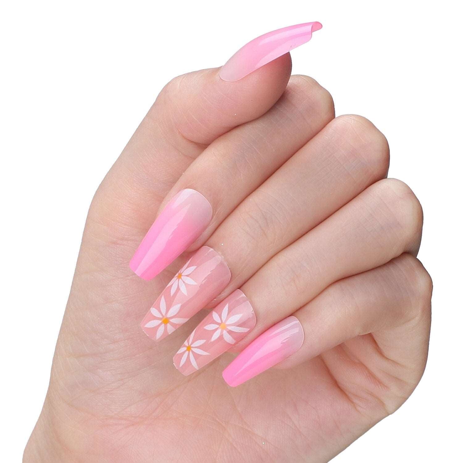 Faux Ongles Fleurs Press On Nails