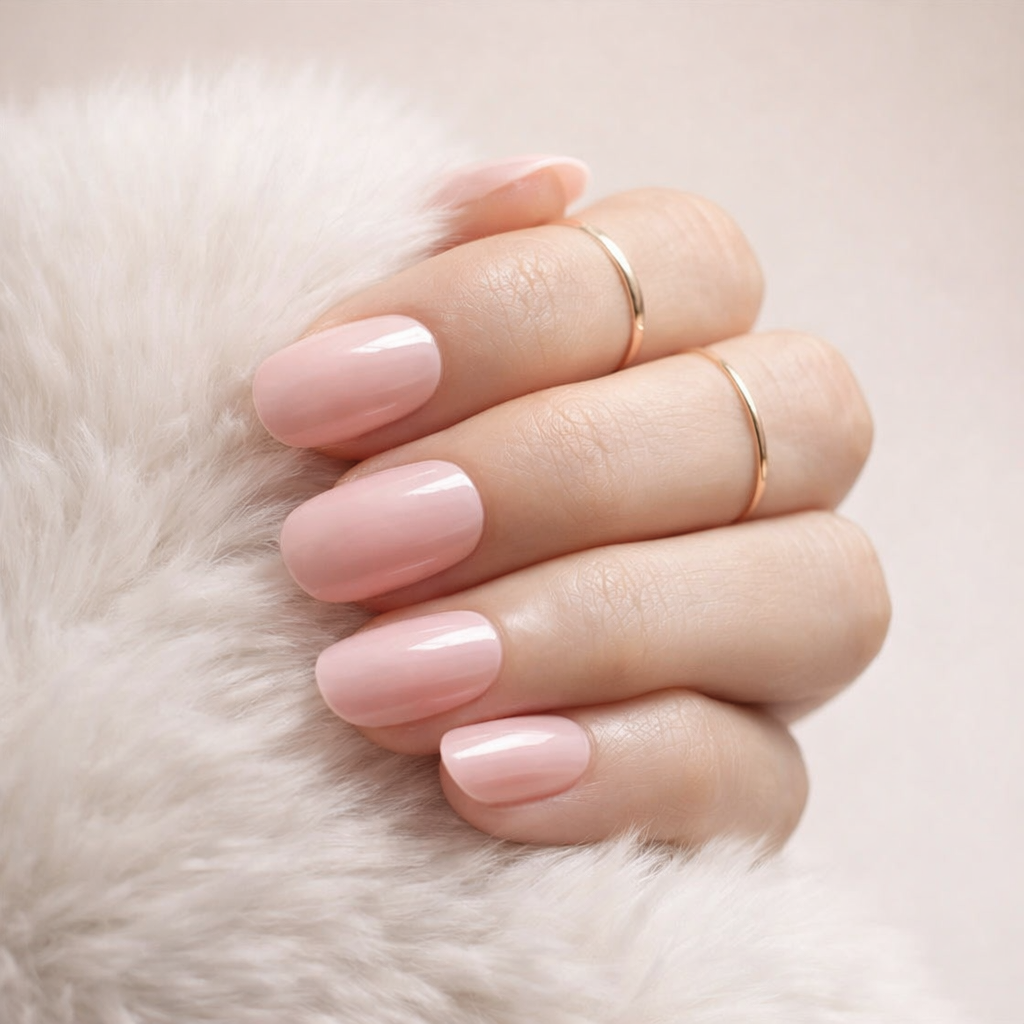 Faux Ongles Discret Nude Courts